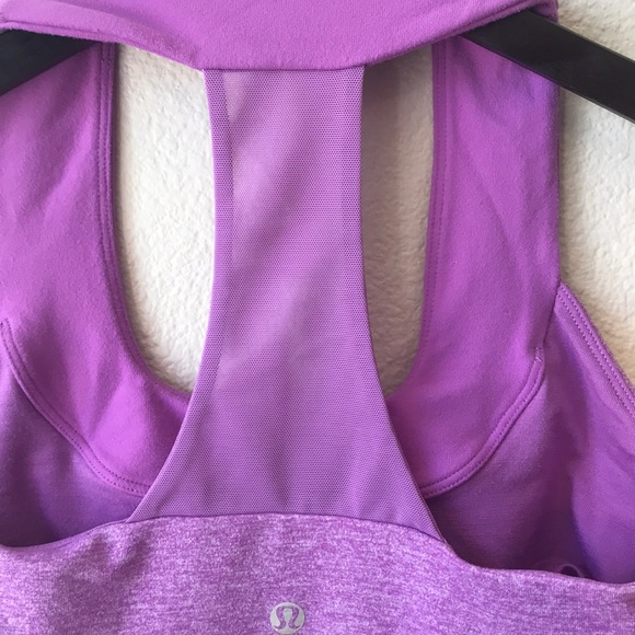 lululemon athletica Other - Lululemon pink racetrack bra tank size 4